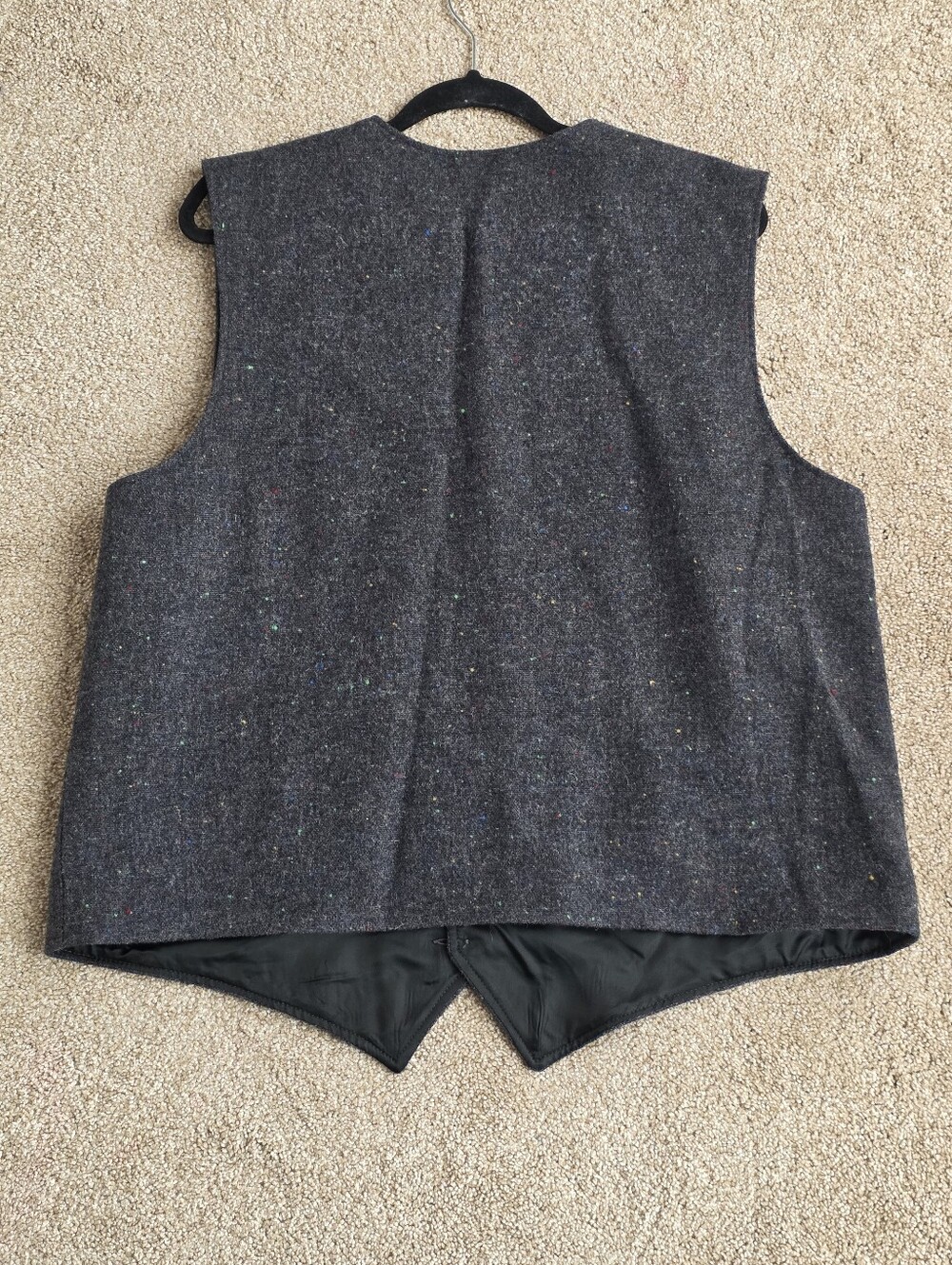 Eddie Doherty Handwoven Donegal Tweed Men's Vest Size Large - Picture 3 of 11